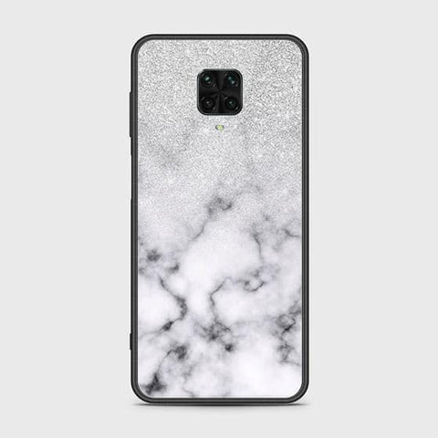 Xiaomi Poco M2 Pro Cover - White Marble Series - HQ Ultra Shine Premium Infinity Glass Soft Silicon Borders Case