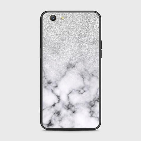 Oppo F1S Cover - White Marble Series - HQ Ultra Shine Premium Infinity Glass Soft Silicon Borders Case