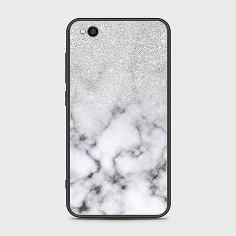 Xiaomi Redmi Go Cover - White Marble Series - HQ Ultra Shine Premium Infinity Glass Soft Silicon Borders Case