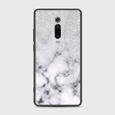 Xiaomi Redmi K20 Cover - White Marble Series - HQ Ultra Shine Premium Infinity Glass Soft Silicon Borders Case