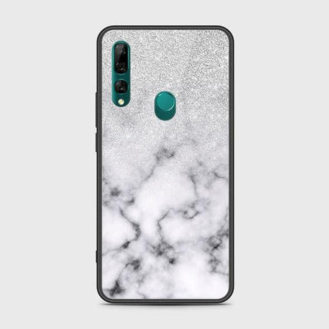 Honor 9X Cover - White Marble Series - HQ Ultra Shine Premium Infinity Glass Soft Silicon Borders Case