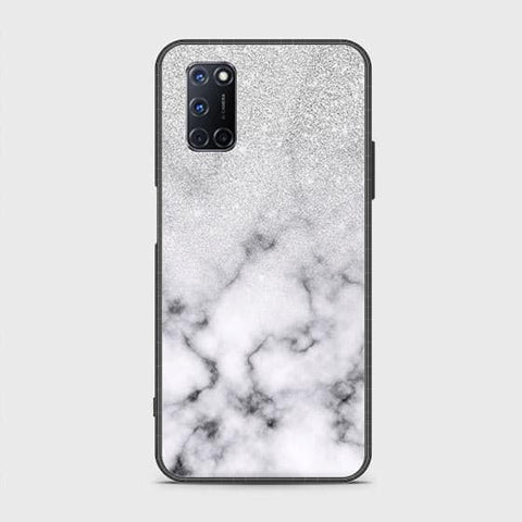 Oppo A72 Cover - White Marble Series - HQ Ultra Shine Premium Infinity Glass Soft Silicon Borders Case