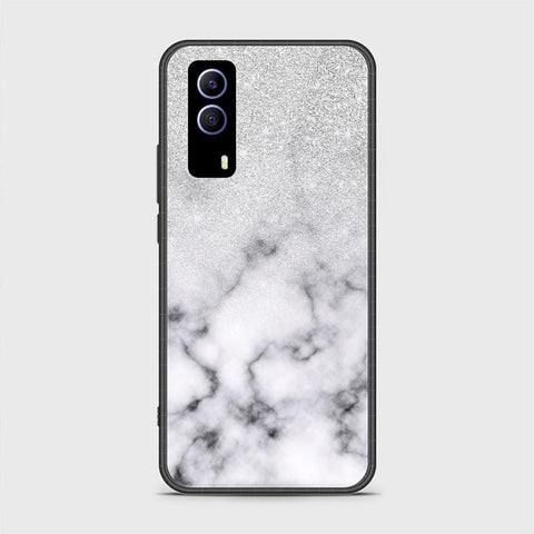 Vivo Y53s 5G Cover - White Marble Series - HQ Ultra Shine Premium Infinity Glass Soft Silicon Borders Case