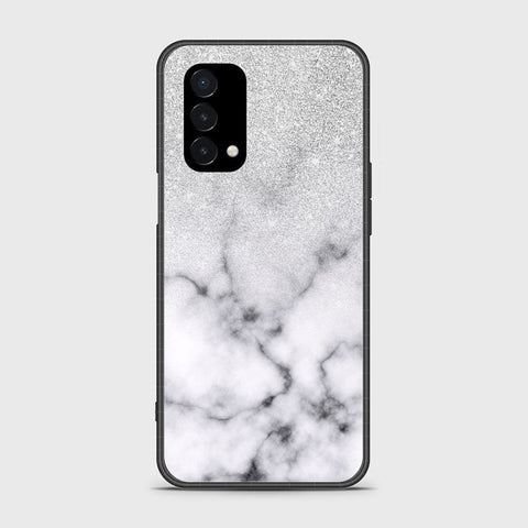 OnePlus Nord N200 5G Cover- White Marble Series - HQ Ultra Shine Premium Infinity Glass Soft Silicon Borders Case