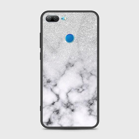 Huawei Honor 9 Lite Cover - White Marble Series - HQ Ultra Shine Premium Infinity Glass Soft Silicon Borders Case