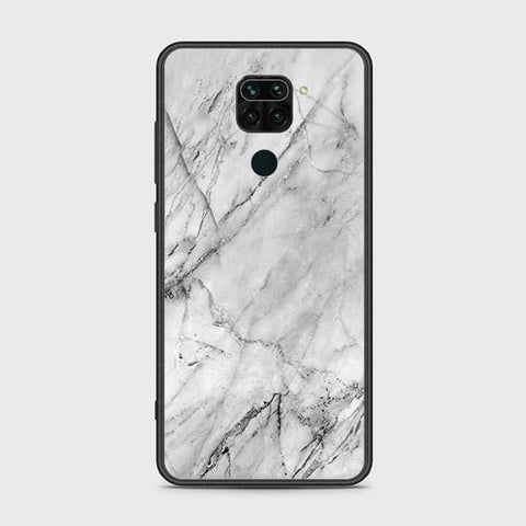 Xiaomi Redmi Note 9 Cover - White Marble Series - HQ Ultra Shine Premium Infinity Glass Soft Silicon Borders Case