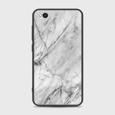 Xiaomi Redmi Go Cover - White Marble Series - HQ Ultra Shine Premium Infinity Glass Soft Silicon Borders Case