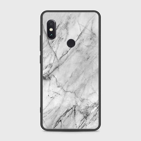 Xiaomi Redmi Note 5 Pro Cover - White Marble Series - HQ Ultra Shine Premium Infinity Glass Soft Silicon Borders Case