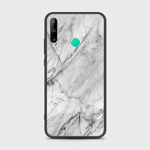 Honor 9C Cover - White Marble Series - HQ Ultra Shine Premium Infinity Glass Soft Silicon Borders Case