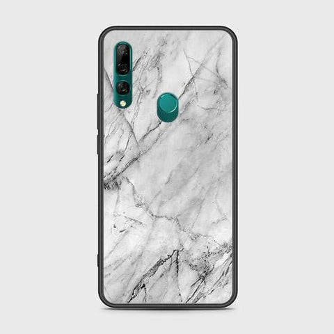 Honor 9X Cover - White Marble Series - HQ Ultra Shine Premium Infinity Glass Soft Silicon Borders Case