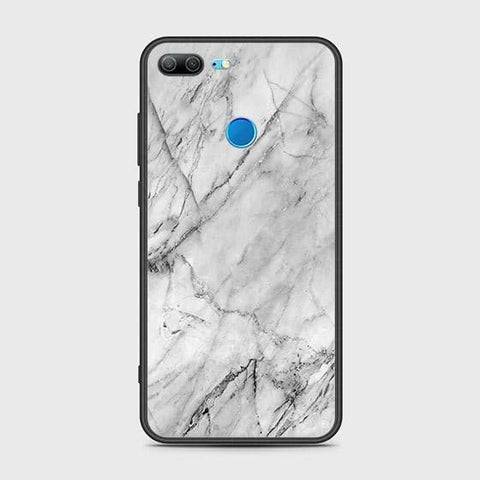 Huawei Honor 9 Lite Cover - White Marble Series - HQ Ultra Shine Premium Infinity Glass Soft Silicon Borders Case