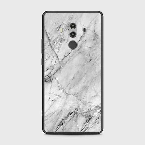 Huawei Mate 10 Pro Cover - White Marble Series - HQ Ultra Shine Premium Infinity Glass Soft Silicon Borders Case