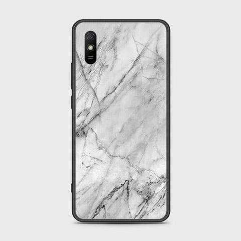 Xiaomi Redmi 9i Cover - White Marble Series - HQ Ultra Shine Premium Infinity Glass Soft Silicon Borders Case