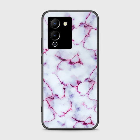 Infinix Note 12 G96 Cover- White Marble Series - HQ Ultra Shine Premium Infinity Glass Soft Silicon Borders Case