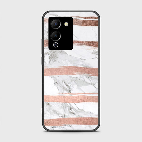 Infinix Note 12 G96 Cover- White Marble Series - HQ Ultra Shine Premium Infinity Glass Soft Silicon Borders Case