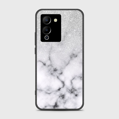 Infinix Note 12 G96 Cover- White Marble Series - HQ Ultra Shine Premium Infinity Glass Soft Silicon Borders Case