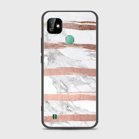 Infinix Smart HD 2021 Cover- White Marble Series - HQ Premium Shine Durable Shatterproof Case