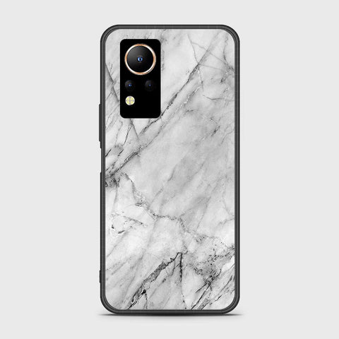 Infinix Note 12 Cover- White Marble Series - HQ Ultra Shine Premium Infinity Glass Soft Silicon Borders Case