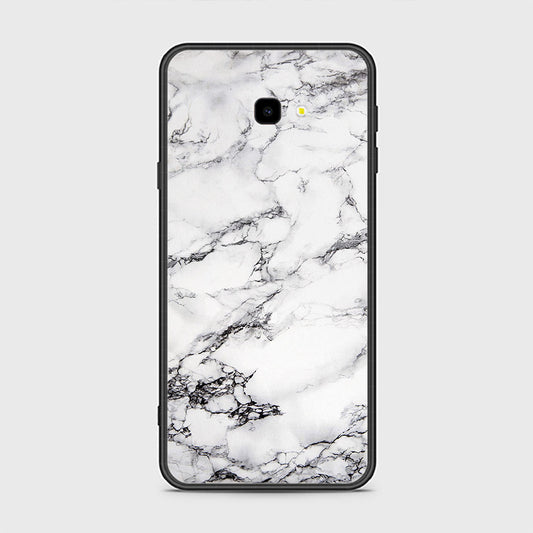 Samsung Galaxy J4 Plus Cover- White Marble Series - HQ Ultra Shine Premium Infinity Glass Soft Silicon Borders Case