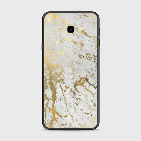 Samsung Galaxy J7 Prime Cover- White Marble Series - HQ Ultra Shine Premium Infinity Glass Soft Silicon Borders Case