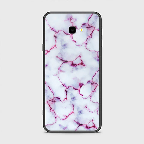 Samsung Galaxy J7 Prime Cover- White Marble Series - HQ Ultra Shine Premium Infinity Glass Soft Silicon Borders Case