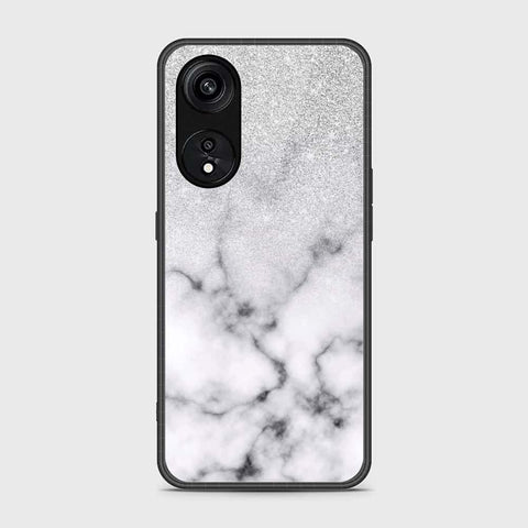 Oppo Reno 8T 5G  Cover- White Marble Series - HQ Ultra Shine Premium Infinity Glass Soft Silicon Borders Case