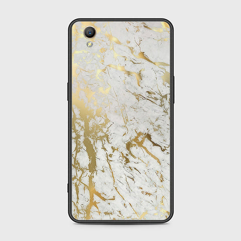 Oppo A37 Cover- White Marble Series - HQ Ultra Shine Premium Infinity Glass Soft Silicon Borders Case