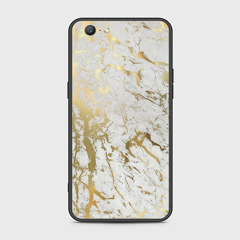 Oppo A57 Cover- White Marble Series - HQ Ultra Shine Premium Infinity Glass Soft Silicon Borders Case