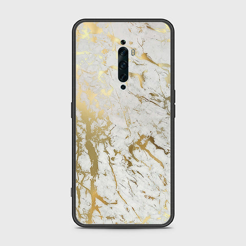 Oppo Reno 2Z Cover- White Marble Series - HQ Ultra Shine Premium Infinity Glass Soft Silicon Borders Case