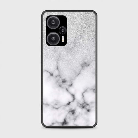 Xiaomi Redmi Note 12 Turbo  Cover- White Marble Series - HQ Ultra Shine Premium Infinity Glass Soft Silicon Borders Case