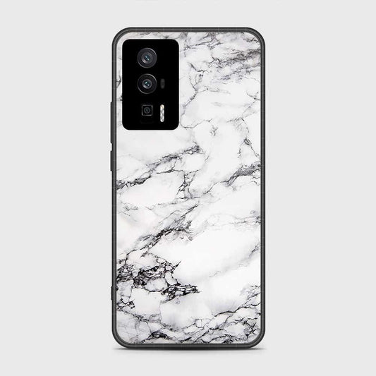 Xiaomi Redmi K60 Cover- White Marble Series - HQ Ultra Shine Premium Infinity Glass Soft Silicon Borders Case