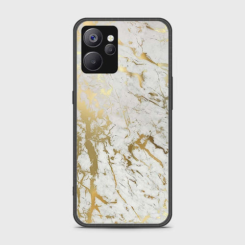 Realme 10 5G Cover- White Marble Series - HQ Ultra Shine Premium Infinity Glass Soft Silicon Borders Case