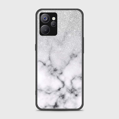 Realme 10T Cover- White Marble Series - HQ Ultra Shine Premium Infinity Glass Soft Silicon Borders Case