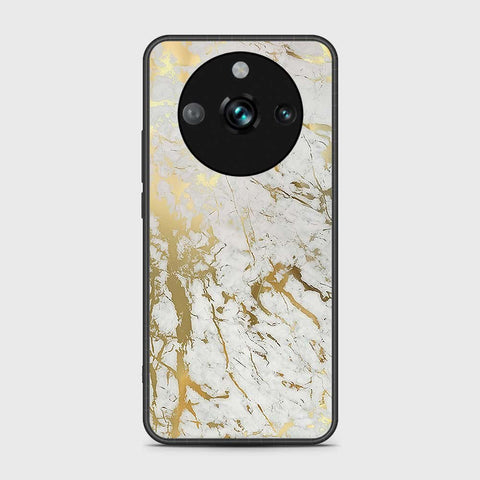 Realme 11 Pro Cover- White Marble Series - HQ Ultra Shine Premium Infinity Glass Soft Silicon Borders Case