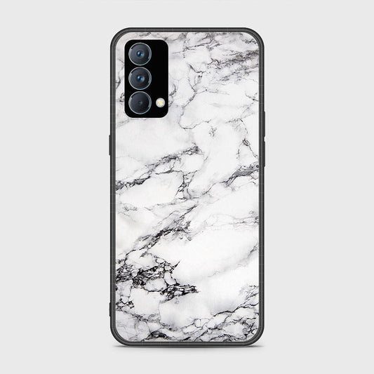 Realme GT Master Cover- White Marble Series - HQ Ultra Shine Premium Infinity Glass Soft Silicon Borders Case