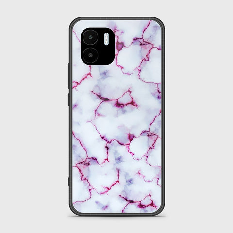 Xiaomi Redmi A2 2023 Cover - White Marble Series - HQ Ultra Shine Premium Infinity Glass Soft Silicon Borders Case