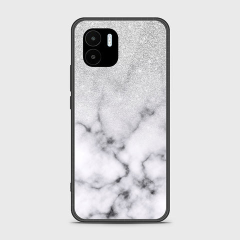Xiaomi Redmi A2 2023 Cover - White Marble Series - HQ Ultra Shine Premium Infinity Glass Soft Silicon Borders Case