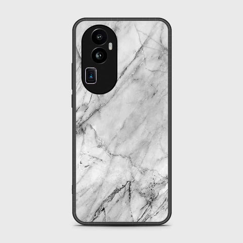 Oppo Reno 10 Pro Plus Cover- White Marble Series - HQ Ultra Shine Premium Infinity Glass Soft Silicon Borders Case