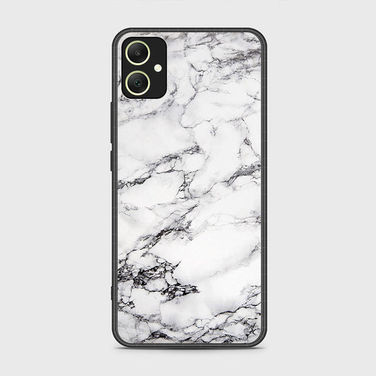 Samsung Galaxy A05 Cover- White Marble Series - HQ Ultra Shine Premium Infinity Glass Soft Silicon Borders Case