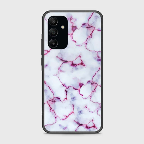 Samsung Galaxy A15 4G Cover- White Marble Series - HQ Ultra Shine Premium Infinity Glass Soft Silicon Borders Case