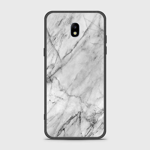 Samsung Galaxy J7 Pro / J7 2017 / J730 Cover - White Marble Series - HQ Ultra Shine Premium Infinity Glass Soft Silicon Borders Case