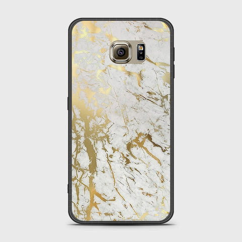 Samsung Galaxy S6 Cover- White Marble Series - HQ Ultra Shine Premium Infinity Glass Soft Silicon Borders Case