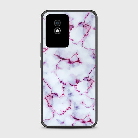 Vivo Y02t Cover- White Marble Series - HQ Ultra Shine Premium Infinity Glass Soft Silicon Borders Case