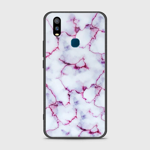 Vivo Y11 2019 Cover- White Marble Series - HQ Ultra Shine Premium Infinity Glass Soft Silicon Borders Case