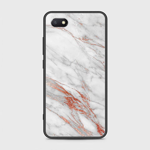 Huawei Y5 Prime 2018 / Y5 2018 / Honor 7S Cover - White Marble Series - HQ Ultra Shine Premium Infinity Glass Soft Silicon Borders Case