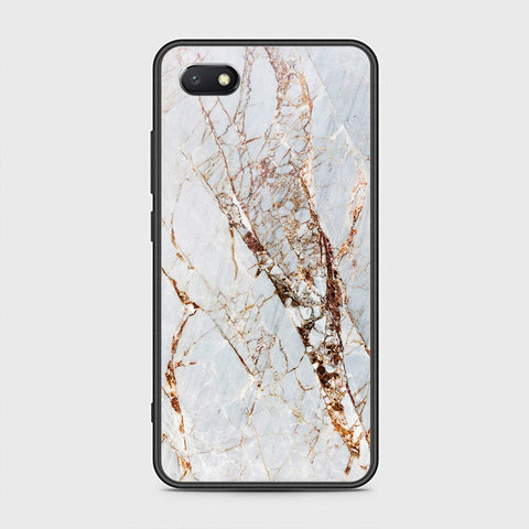 Huawei Y5 Prime 2018 / Y5 2018 / Honor 7S Cover - White Marble Series - HQ Ultra Shine Premium Infinity Glass Soft Silicon Borders Case