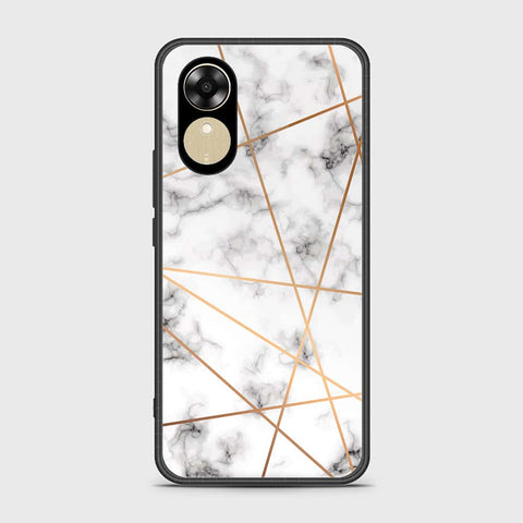Oppo A17k Cover- White Marble Series 2 - HQ Ultra Shine Premium Infinity Glass Soft Silicon Borders Case