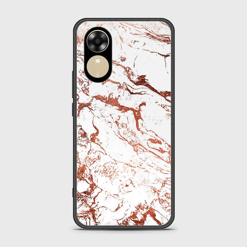 Oppo A17k Cover- White Marble Series 2 - HQ Ultra Shine Premium Infinity Glass Soft Silicon Borders Case