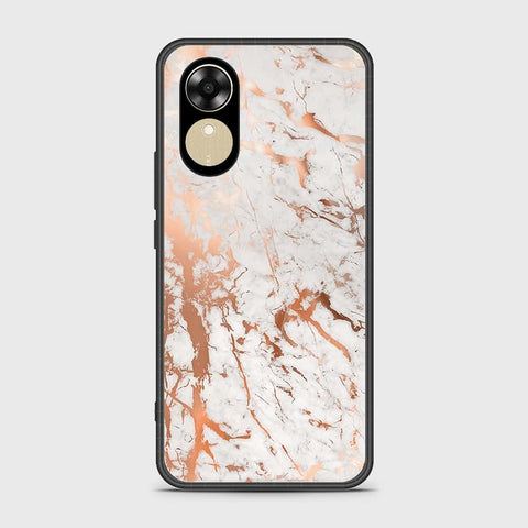 Oppo A17k Cover- White Marble Series 2 - HQ Ultra Shine Premium Infinity Glass Soft Silicon Borders Case