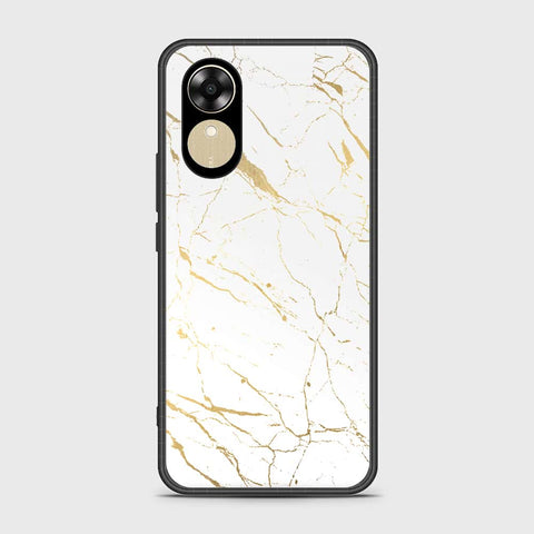 Oppo A17k Cover- White Marble Series 2 - HQ Ultra Shine Premium Infinity Glass Soft Silicon Borders Case